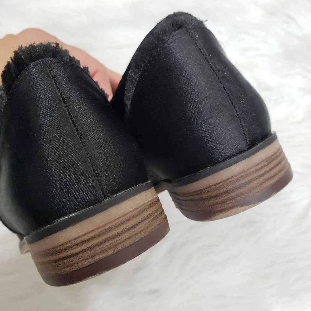 Sugar dramadays black satin oxford shoes woman's size 7 NEW no lid on box - Picture 7 of 9